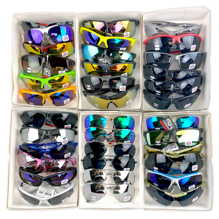 Sunglasses Refill Sport Rayz Assortment - 48 Pieces Per Case 23515 DRIVER'S EDGE