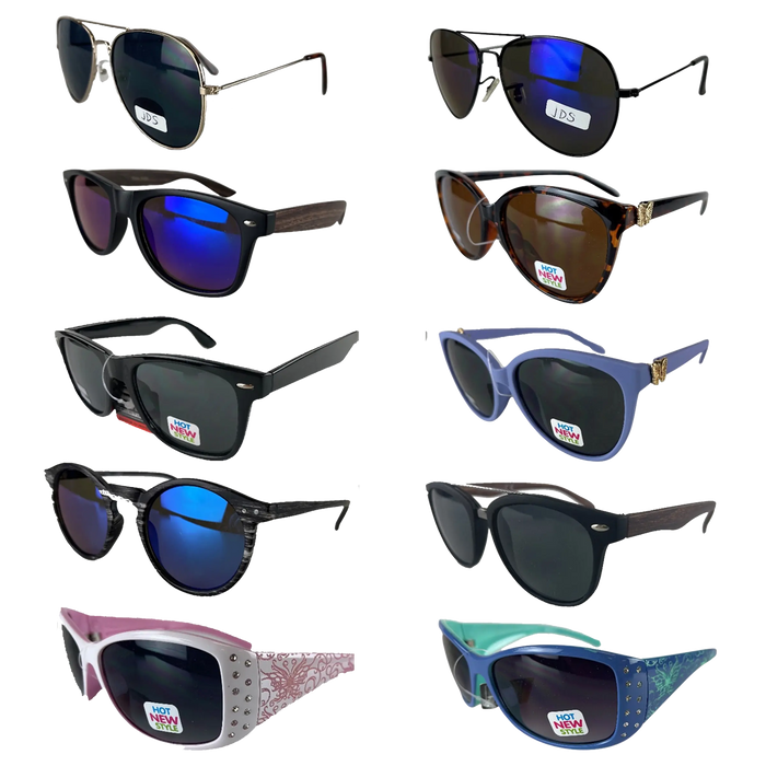 Sunglasses Sport Rayz Assortment Floor Display - 48 Pieces Per Retail Ready Display 88272 DRIVER'S EDGE