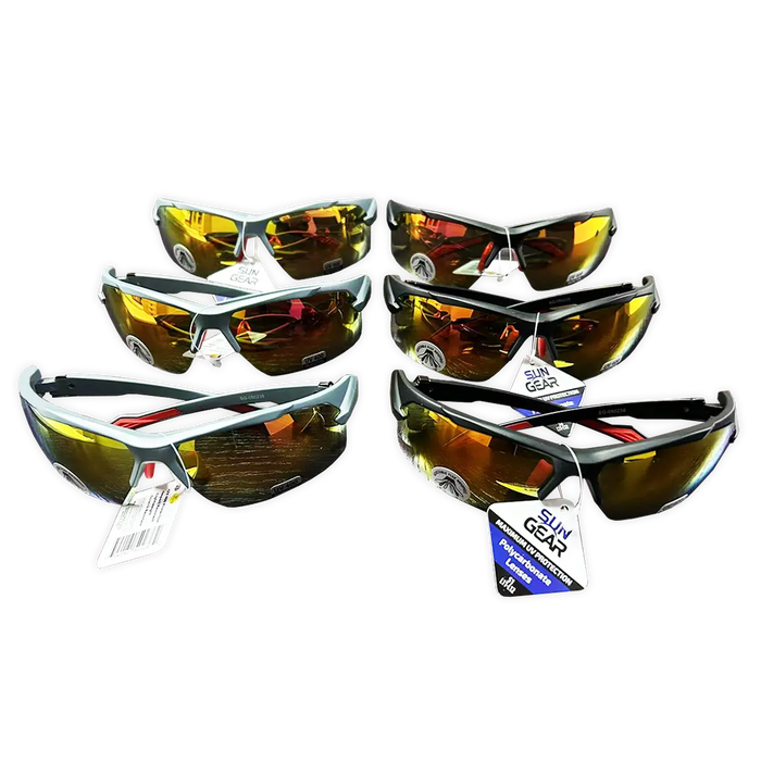 Sunglasses Sungear Assortment - 6 Pieces Per Pack 50236 SUN GEAR