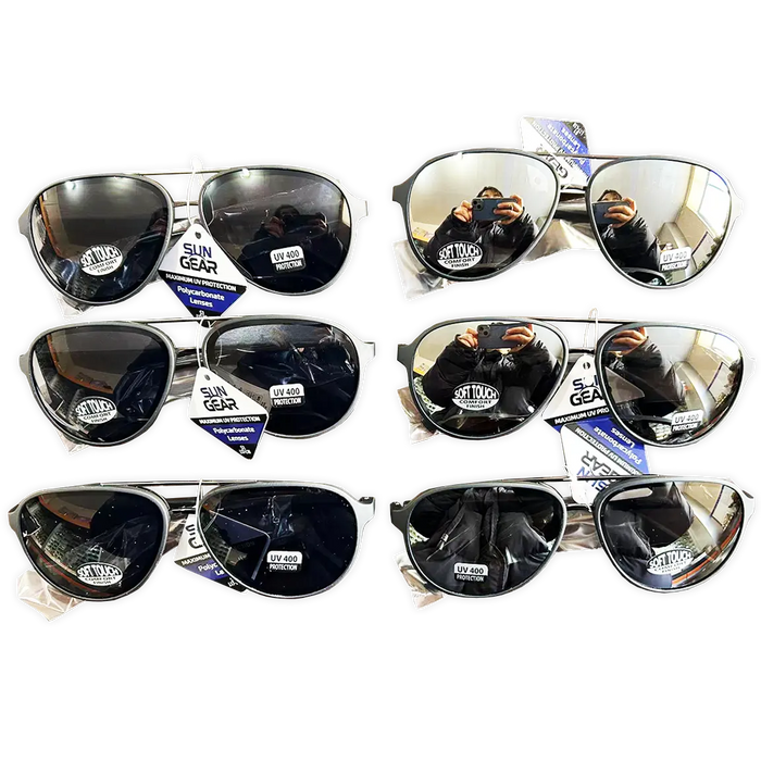 Sunglasses Sungear Assortment - 6 Pieces Per Pack 50239 SUN GEAR