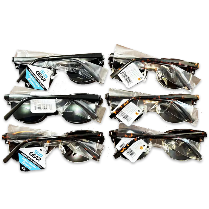 Sunglasses Sungear Assortment - 6 Pieces Per Pack 50241 SUN GEAR