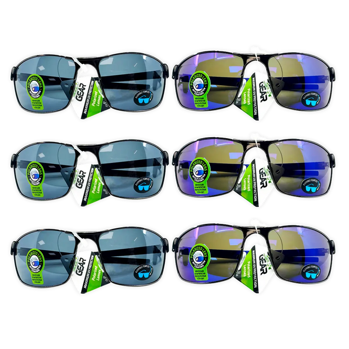 Sunglasses Sungear Assortment - 6 Pieces Per Pack 50250 SUN GEAR
