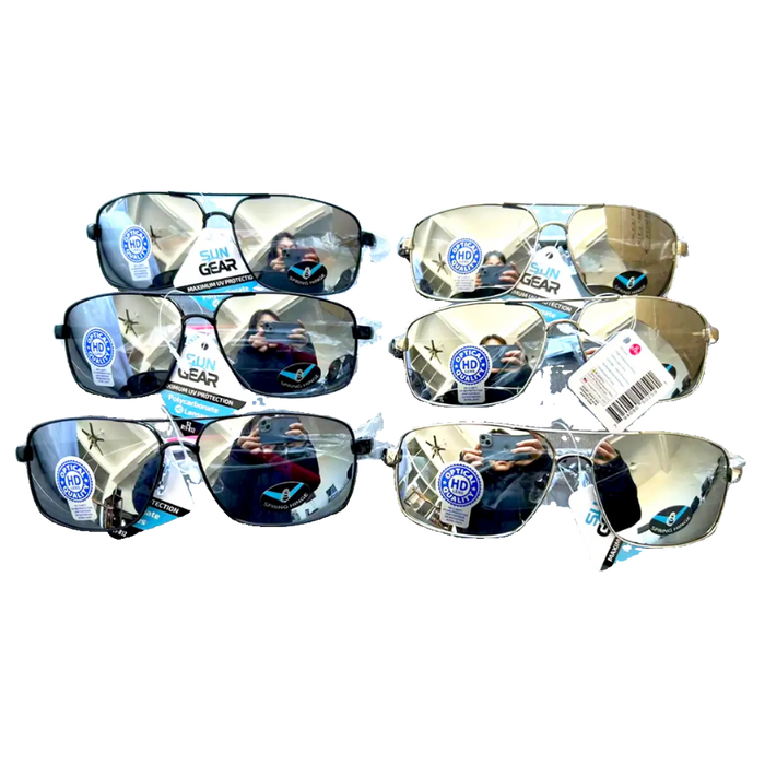Sunglasses Sungear Assortment - 6 Pieces Per Pack 50259 SUN GEAR