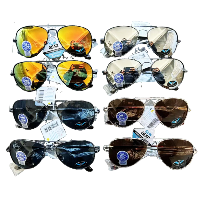 Sunglasses Sungear Assortment - 8 Pieces Per Pack 50232 SUN GEAR