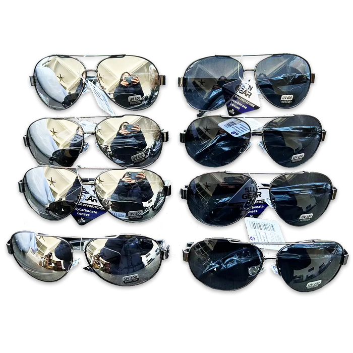 Sunglasses Sungear Assortment - 8 Pieces Per Pack 50254 SUN GEAR