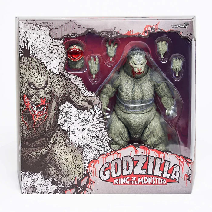 Super 7 Ultimates Godzilla 1989 (Greyscale Comic Book - Thirsty for Blood)