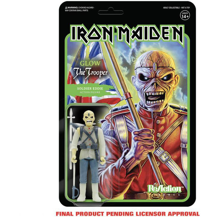 Super7 Iron Maiden The Trooper Glow in the Dark AE Exclusive