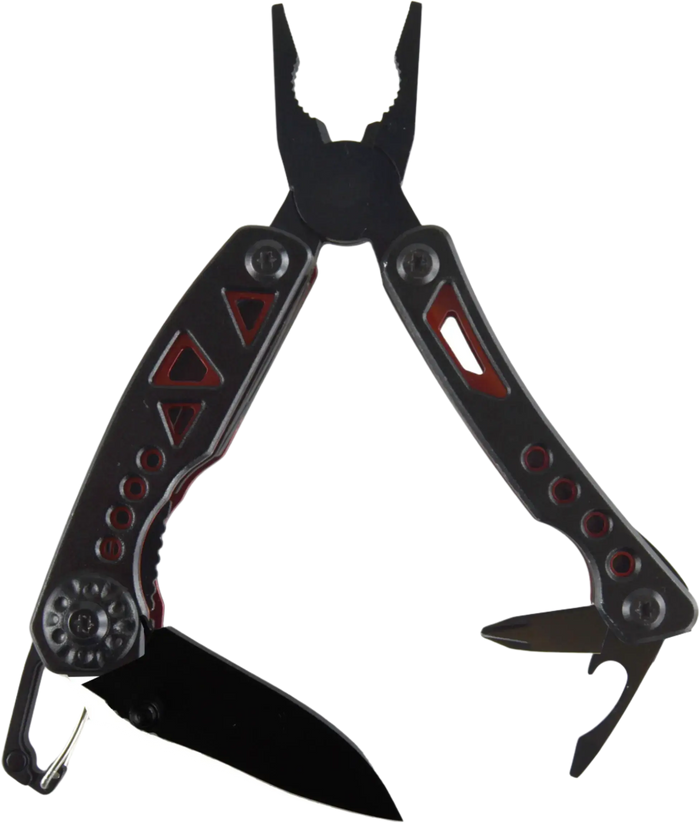 Tactical Multi-Tool 4-In-1 with Carabiner - 6 Pieces Per Retail Ready Display 25895 TAC GEAR
