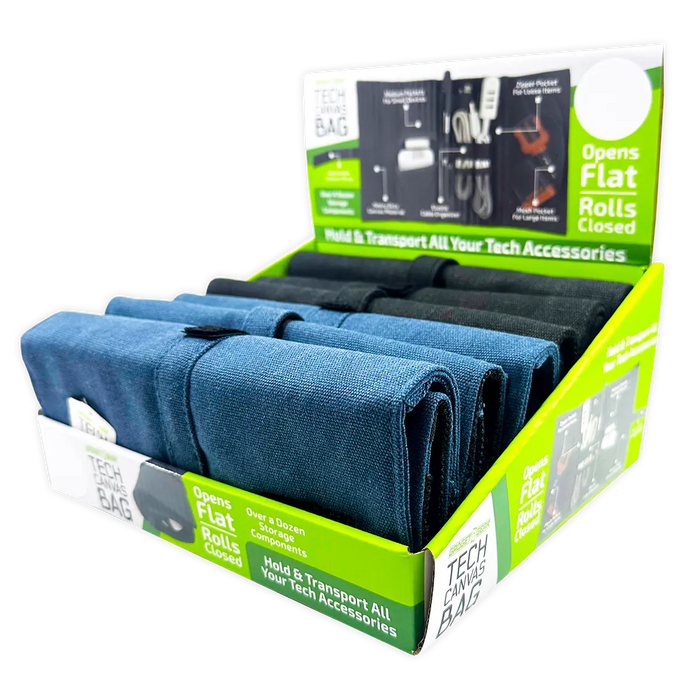 Tech Canvas Roll Storage Bag - 6 Pieces Per Retail Ready Display 24719 GADGET GEAR