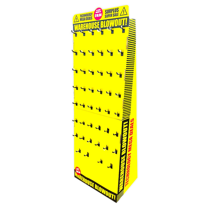 Technology Assortment Merchandising Fixture - Retail Ready Floor Display ONLY 979980 GADGET GEAR