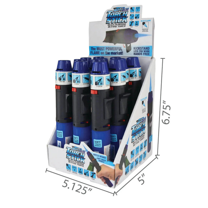 Torch Tower – 3 Tier Countertop Assortment - 49 Pieces Per Retail Ready Display 88670 TORCH BLUE
