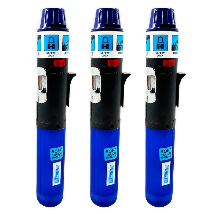 Torch Stick Lighter with Bottle Opener - 3 Pieces Per Pack 002825 TORCH BLUE