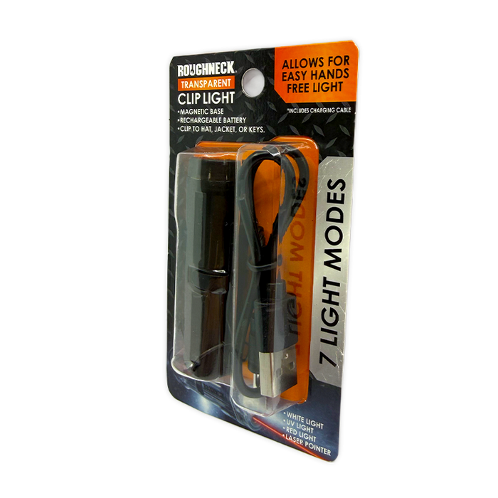 Transparent Clip Light - 12 pieces Per Retail Ready Display 26623