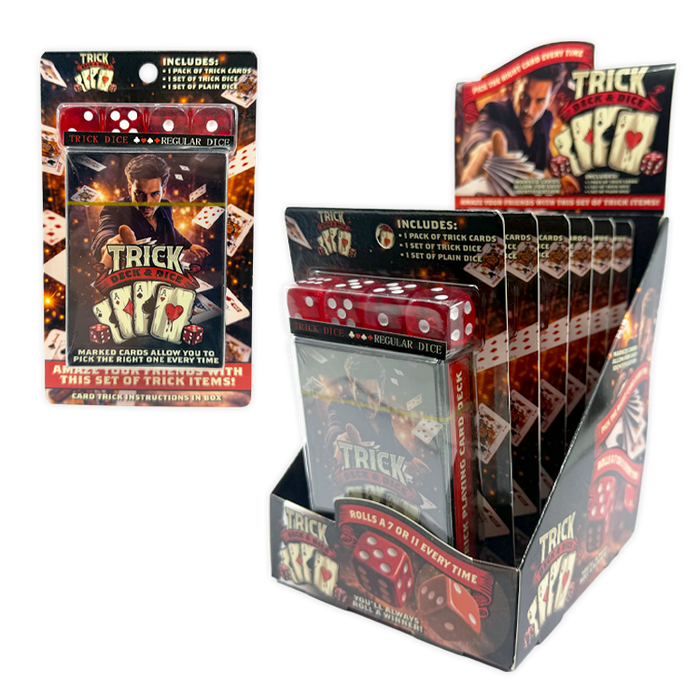 Trick Cards and Dice - 6 Pieces Per Retail Ready Display 26487