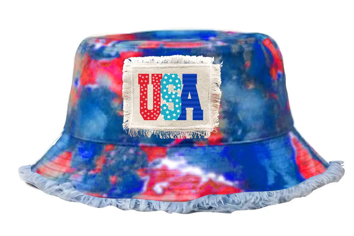 USA Bucket and Boonie Patriotic Hat Assortment Floor Display - 18 Pieces Per Retail Ready Display 88536 NOVELTY INC