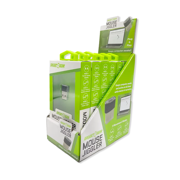 USB-A Mouse Jiggler Screen Motion - 6 Pieces Per Retail Ready Display 25598 GADGET GEAR