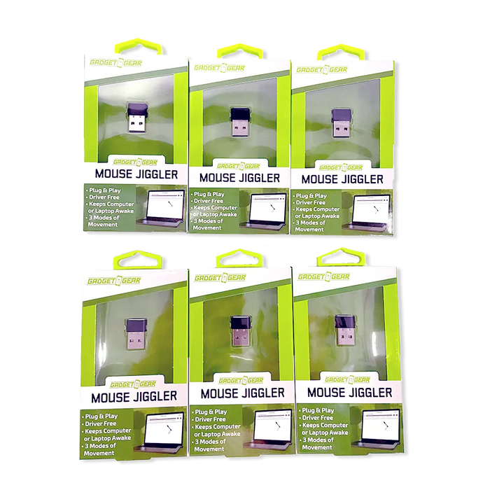 USB-A Mouse Jiggler Screen Motion - 6 Pieces Per Retail Ready Display 25598 GADGET GEAR