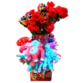 Valentine's Day Plush Rose Assortment Floor Display - 50 Pieces Per Retail Ready Display 88429 KIPP BROTHERS