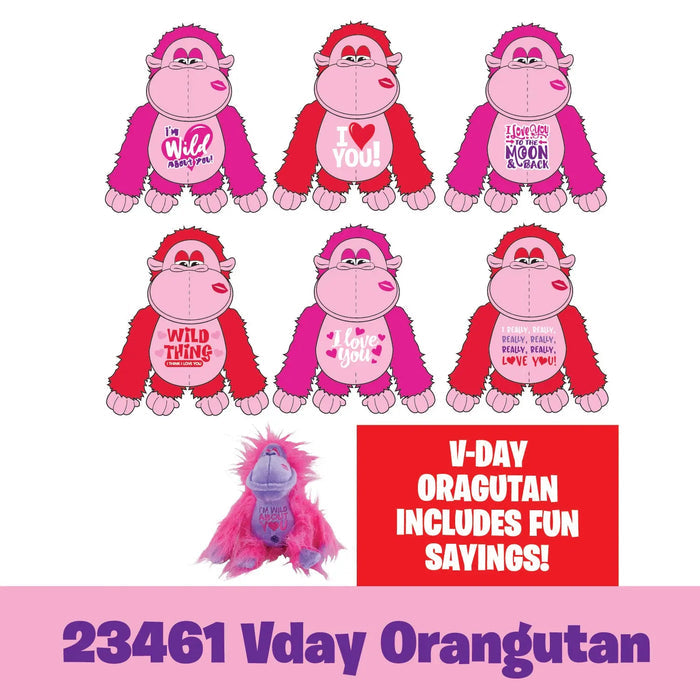 Valentine's Day Plush Rose Assortment Floor Display - 50 Pieces Per Retail Ready Display 88429 KIPP BROTHERS
