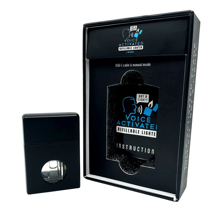 Voice Activated Flip Top Lighter - 6 Pieces Per Retail Ready Display 25288 TORCH BLUE