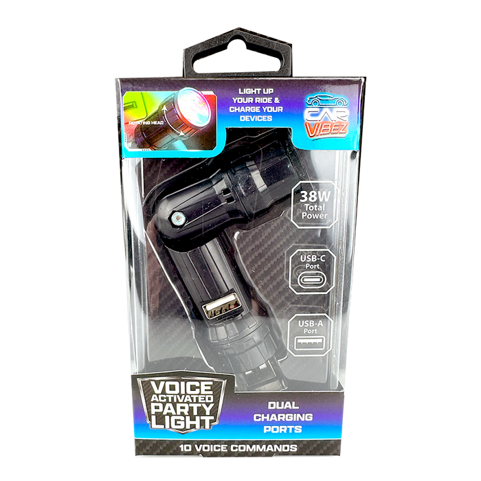 Voice Activated USB Party Light - 6 Pieces Per Retail Ready Display 26103