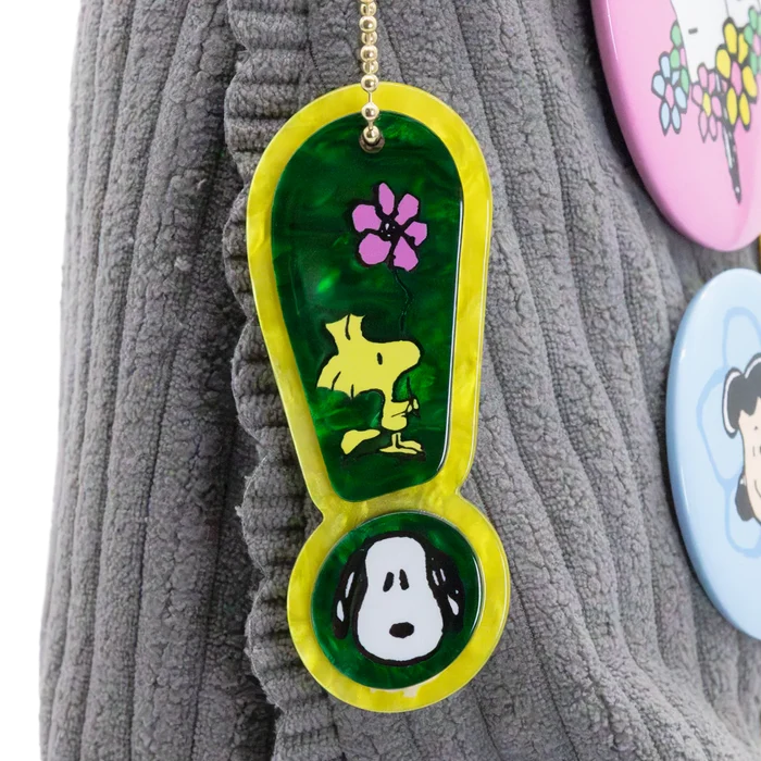 Whatever! Makes You Happy - Peanuts Sherbet Spring Pins & Patches Corduroy Baguette Bag