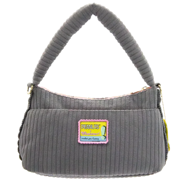 Whatever! Makes You Happy - Peanuts Sherbet Spring Pins & Patches Corduroy Baguette Bag