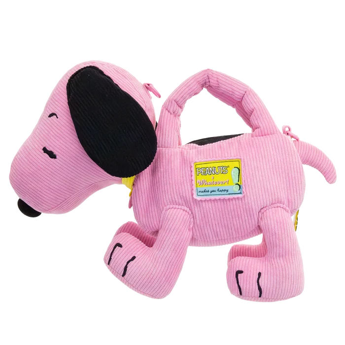 Whatever! Makes You Happy - Peanuts Sherbet Spring Snoopy Figural Corduroy Crossbody Bag