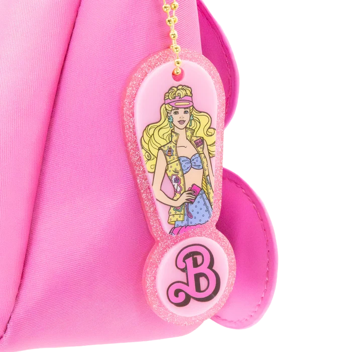 Whatever! Makes You Happy Barbie California Dreamin' Logo Padded Baguette Bag