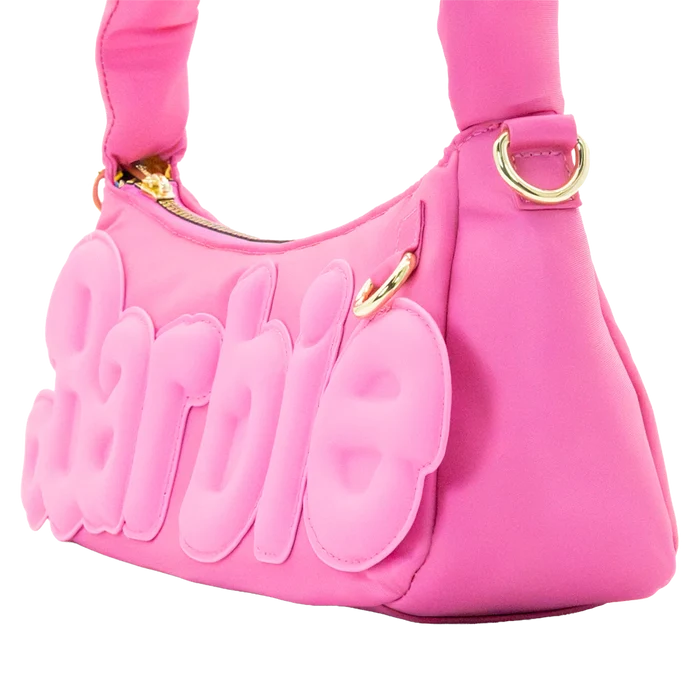 Whatever! Makes You Happy Barbie California Dreamin' Logo Padded Baguette Bag