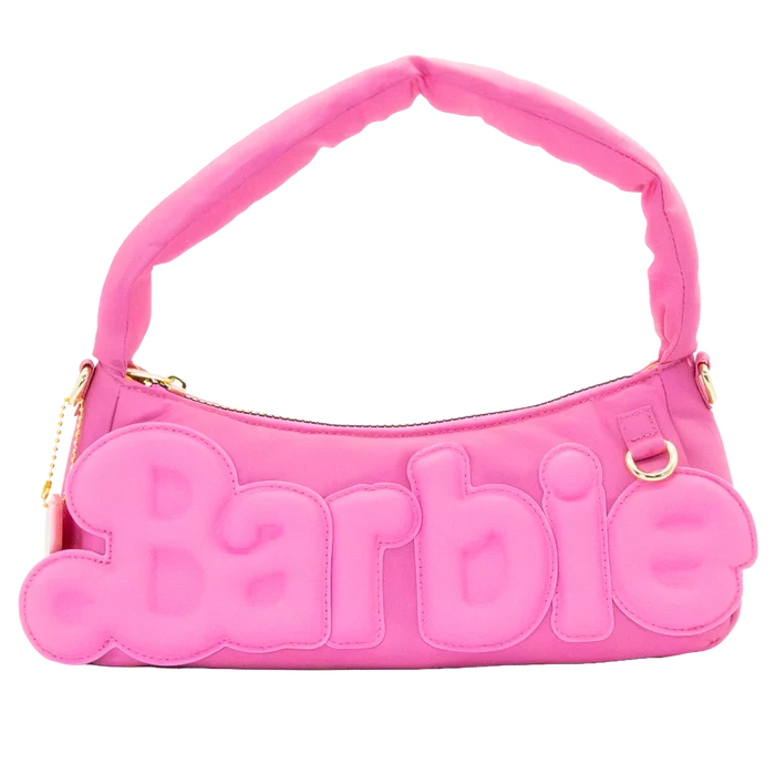 Whatever! Makes You Happy Barbie California Dreamin' Logo Padded Baguette Bag