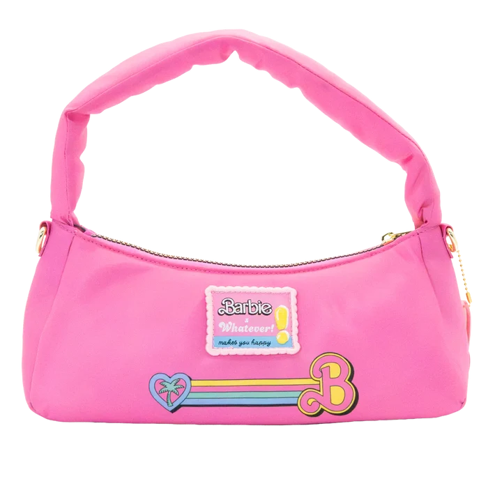 Whatever! Makes You Happy Barbie California Dreamin' Logo Padded Baguette Bag