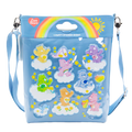 Whatever! Makes You Happy Care Bears Padded Nylon Sticker Sheet Crossbody