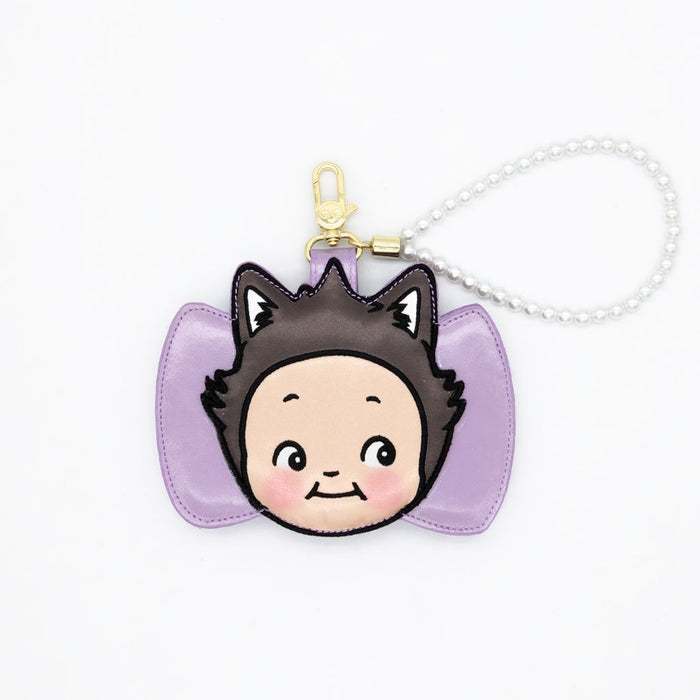 Whatever Makes You Happy Kewpie Cat Bow Wristlet Padded Card Holder