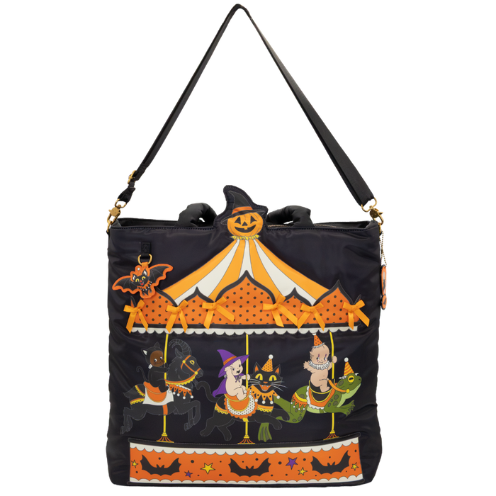 Whatever! Makes You Happy Kewpie Creepy Carousel Oversized Tote
