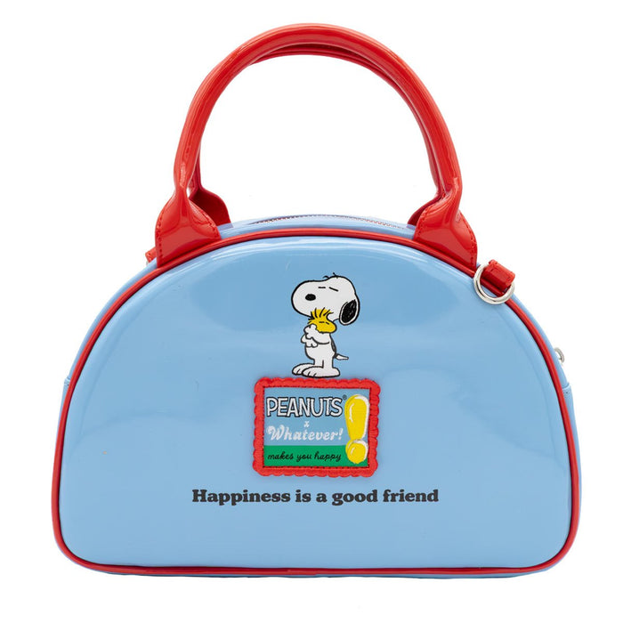 Whatever! Makes You Happy Peanuts Snoopy Happiness Is A Good Friend Bowler Crossbody Bag