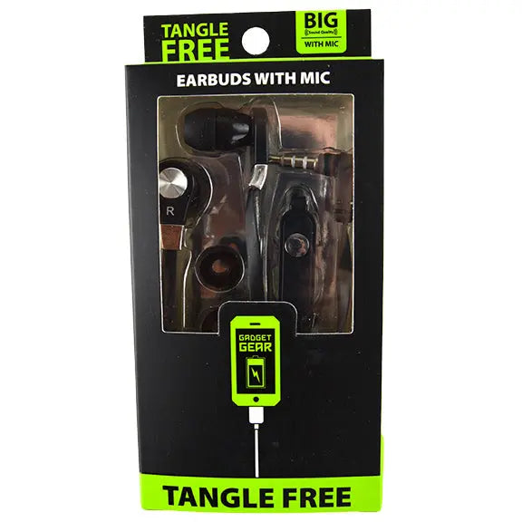 Wired Earbuds with Mic - 3 Pieces Per Pack 22443 GADGET GEAR