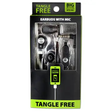 Wired Earbuds with Mic - 3 Pieces Per Pack 28824 GADGET GEAR