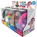 Wired Headphones Travel Pals Kids Plush with Retractable Cord - 4 Pieces Per Retail Ready Display 23699 KIPP BROTHERS