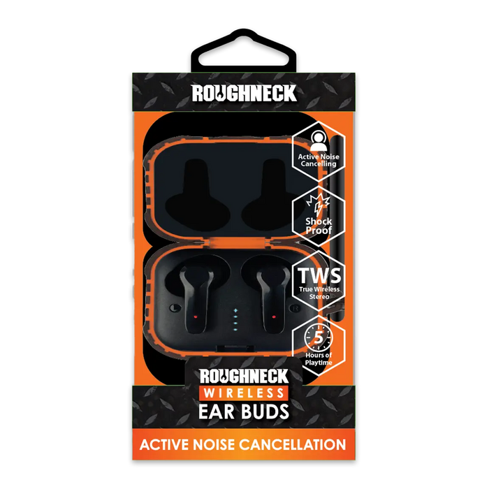 Wireless Earbuds with Heavy Duty Case - 2 Pieces Per Pack 24536 ROUGHNECK