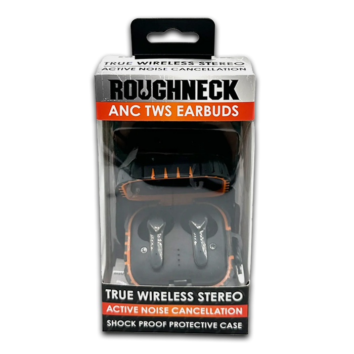 Wireless Earbuds with Heavy Duty Case - 6 Pieces Per Retail Ready Display 23695 ROUGHNECK