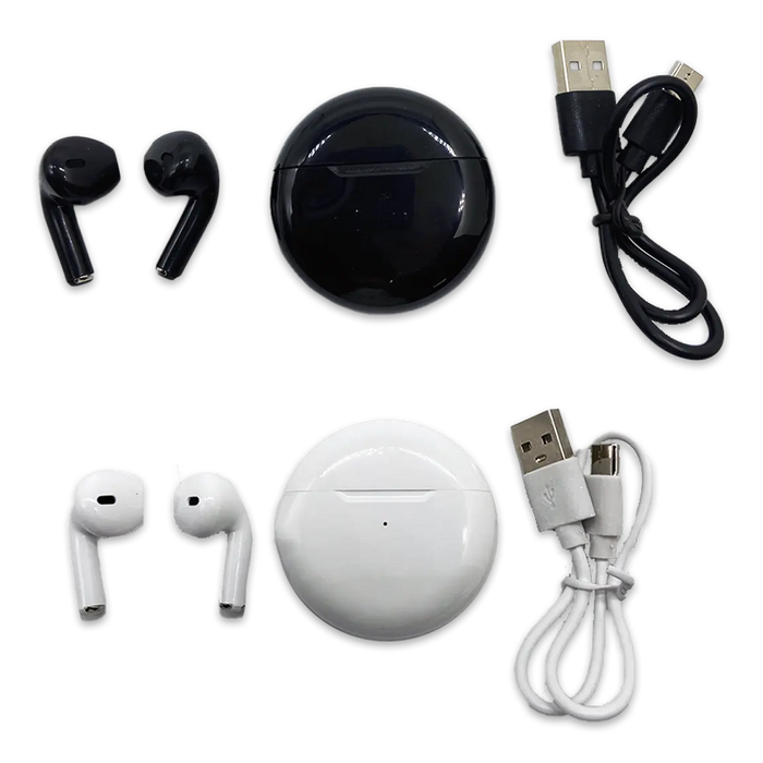 Wireless Earbuds With Round Charging Case - 12 Pieces Per Pack 24688 GADGET GEAR