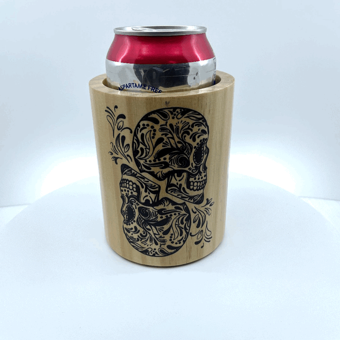 Wood Insulated Can and Bottle Cooler - 6 Pieces Per Retail Ready Display 23222 POLAR GEAR