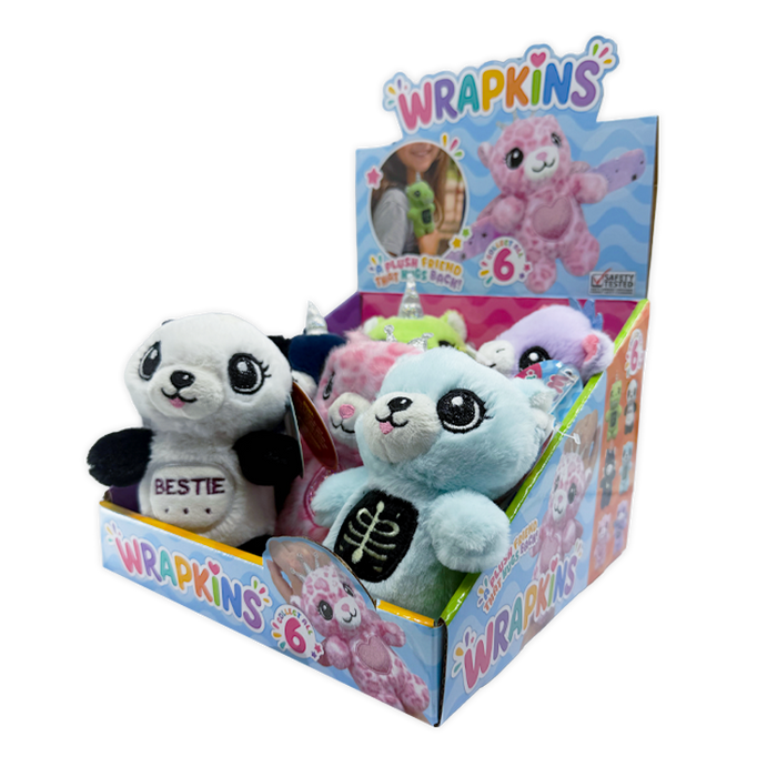 Wrist Band Slap Plush - 6 Pieces Per Retail Ready Display 26666