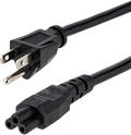 XOTIC PC Laptop Power Cord, NEMA 1-15P to C5 (Mickey Mouse), 10A 125V, 18AWG Laptop Replacement Cord