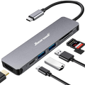 XOTIC PC USB C Hub Multiport Adapter - 7 in 1 Dongle