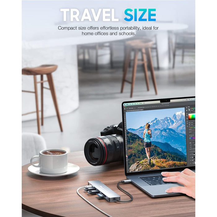 XOTIC PC USB C Hub Multiport Adapter - 7 in 1 Dongle