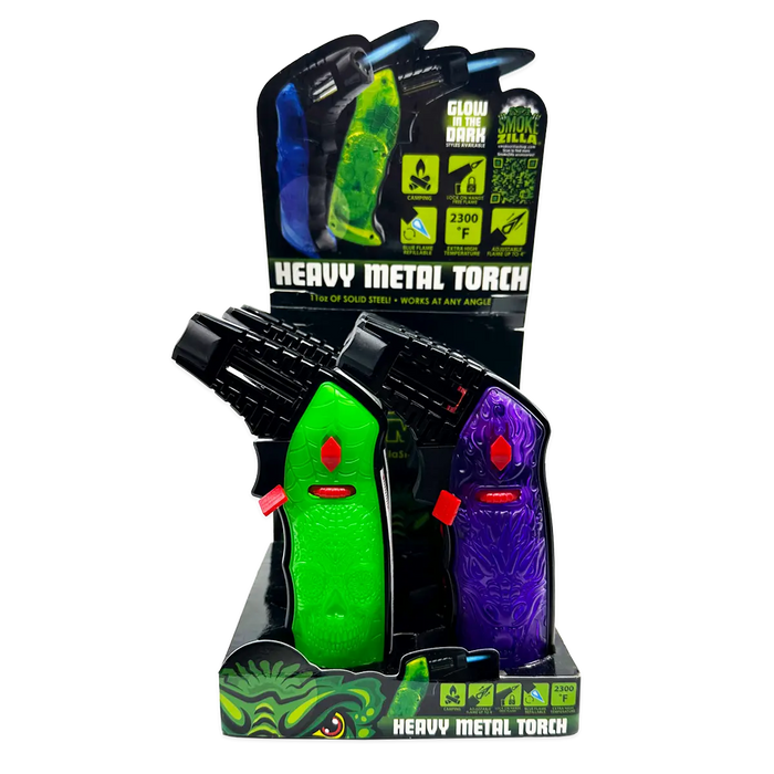 XXL Torch Lighter With Transparent Handle - 6 Pieces Per Retail Ready Display 25277 SMOKEZILLA