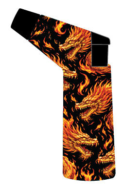 Zinc Printed Torch Lighter - 12 Pieces Per Retail Ready Display 26624